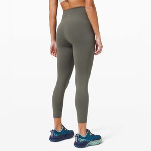 Lululemon Wunder Train High-Rise Tight 25" Grey Sage Size 10
